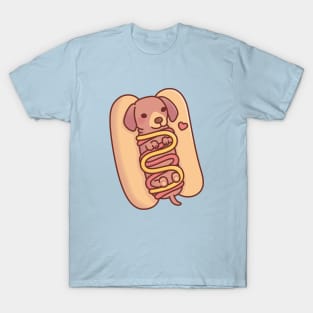 Cute Dachshund Hotdog Bun T-Shirt